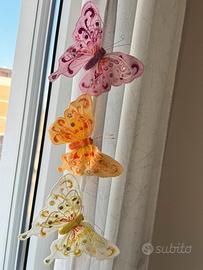 Lotto Farfalle Decorative con Clip
