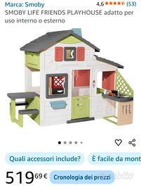 Casetta da giardino smoby completa 