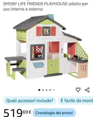 Casetta da giardino smoby completa 