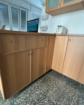 Cucina a penisola/isola e pensili IKEA
