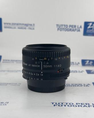 NIKON AF NIKKOR 50mm F/1.8 D + GARANZIA USATO