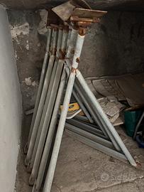 6 Sostegni barche artigianali 160 cm