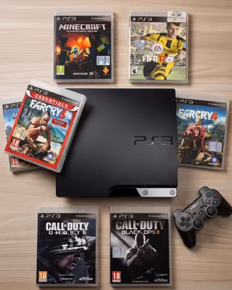 PlayStation3 + giochi originali + controller