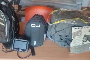 borsa serbatoio, gamba, navigatore copri moto