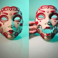 Maschera horror Geisha Masquerade