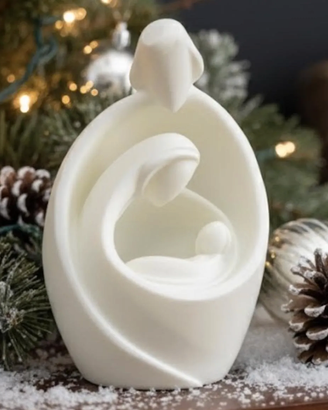 Presepe moderno minimalista Sacra Famiglia