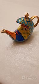 Teiera in ceramica dipinta a mano " Villa D'Este"