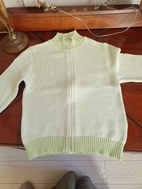 cardigan verde chiaro cotone Fay
