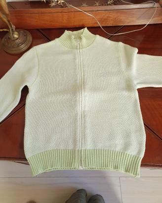 cardigan verde chiaro cotone Fay