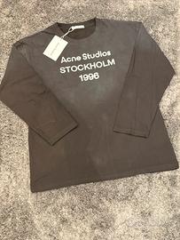 T shirt acne studios nera maniche lunghe taglia m