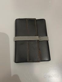Porta carte di credito e cotante pelle marrone