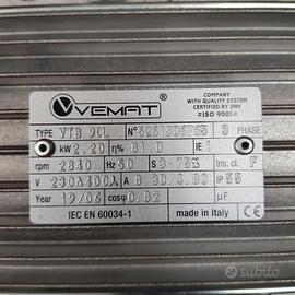 Motore  elettrico trifase per compressore 2,2 kW