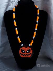 collana zucca handmade spooky halloween 
