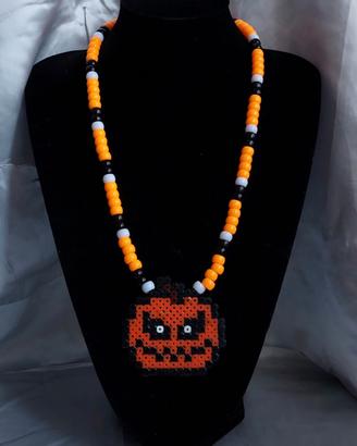 collana zucca handmade spooky halloween 