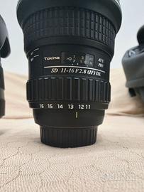 Tokina 11-16 2.8 attacco nikon