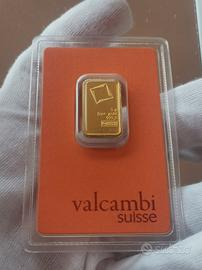 Lingotto oro 5 grammi valcambi suisse 24 karati