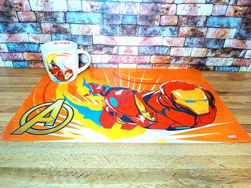 Set Marvel Iron Man: Tazza Ceramica + Tovaglietta