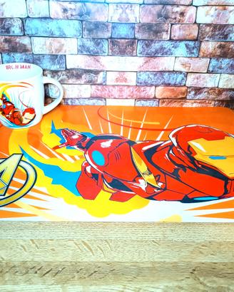 Set Marvel Iron Man: Tazza Ceramica + Tovaglietta