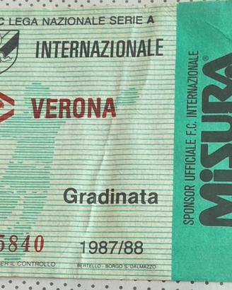 vecchio biglietto 1987/88