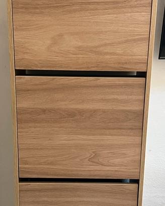 scarpiera IKEA BISSA a tre scomparti