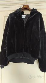 Giubbotti invernale Bershka nero e bianco 