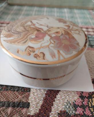 Cofanetto in ceramica arte Chokin