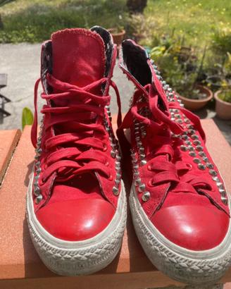 Scarpe converse all star con borchie
