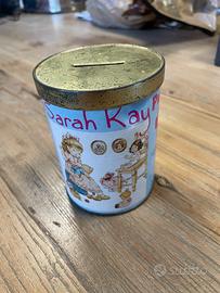 GIOCO VINTAGE - SALVADANAIO SARAH KAY CON PUZZLE