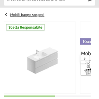 Base lavabo l120×h55×p46 ancora imballato