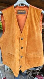 Gilet vintage in vera pelle