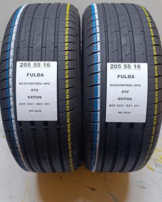 2 GOMME 205 55 16 FULDA RIF4634