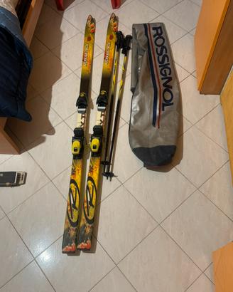 Sci rossignol V3C (anni 90’)+bastoncini atomic