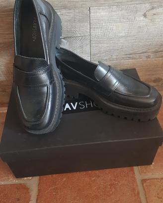 mocassini con plateau