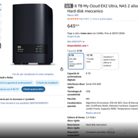NAS WD My Cloud Ex2 Ultra 8TB
