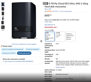NAS WD My Cloud Ex2 Ultra 8TB
