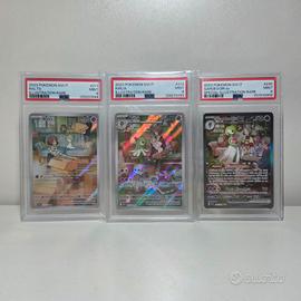 Trio Carte Pokemon Ralts, Kirlia e Gardevoir PSA 9