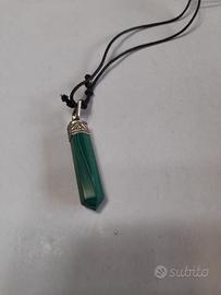 Collana ciondolo malachite