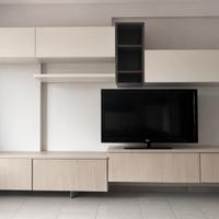 Cucina e parete attrezzata per open space