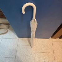 ombrelli bianchi trasparenti x2 