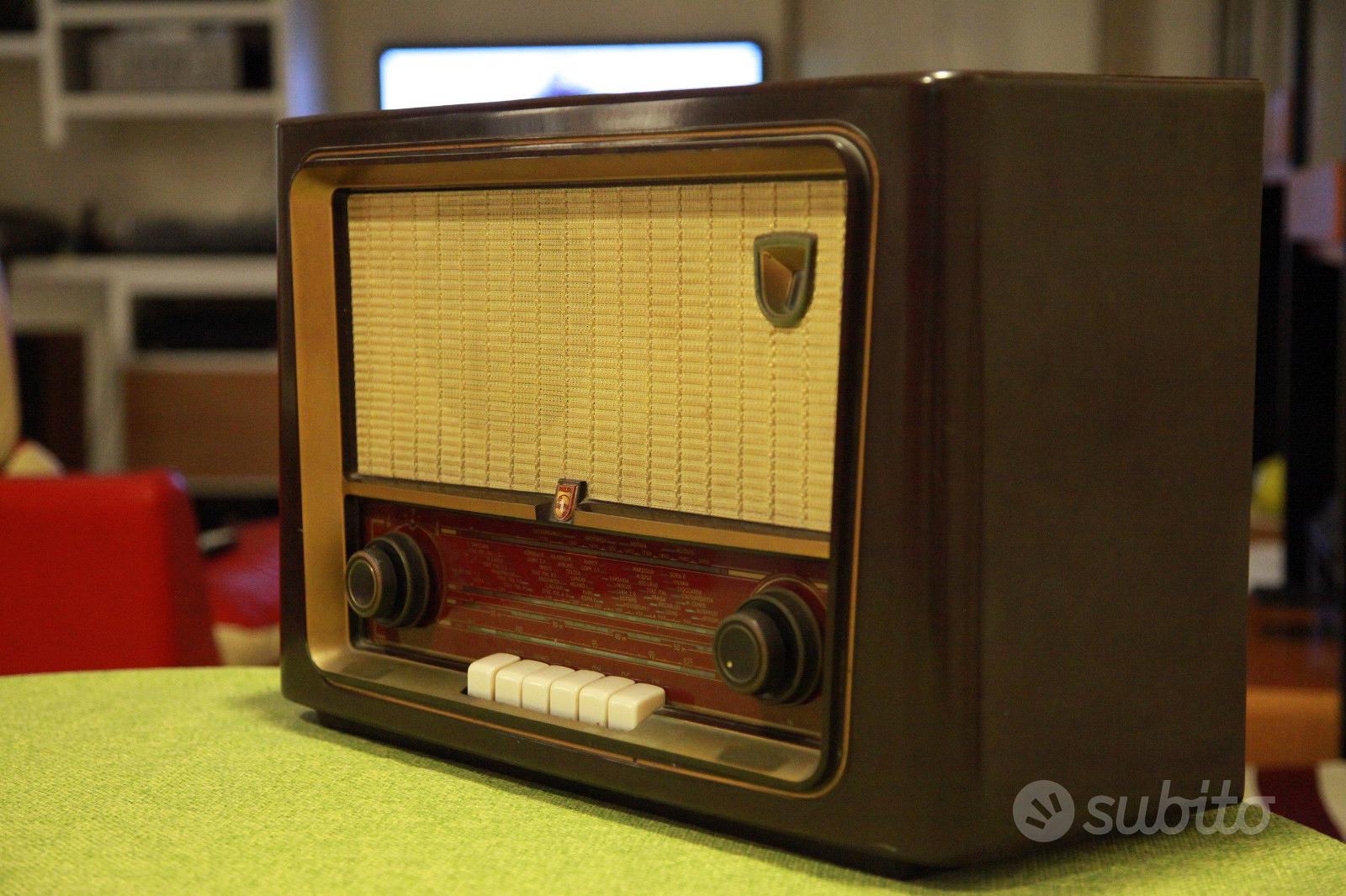 Radio vintage a valvole Philips metà anni 50 - Audio/Video In vendita a Roma