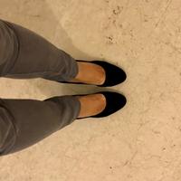 NUOVE décolleté nere camoscio con tacco