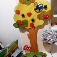 Appendiabiti in legno per bambini