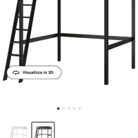letto a soppalco Ikea STORÅ, 1 piazza e mezzo