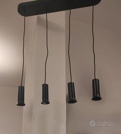 Lampadario a sospensione, nero - stile Marley