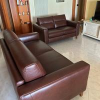 Divani marroni nuovi con divano letto incluso