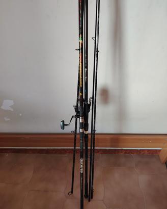 canne da surf casting + valigetta