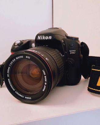 Nikon D80 + Sigma 28/200mm scatti 3200