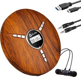 Discman Klim Wood Lettore CD Portatile