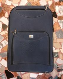 Valigia trolley rovinata colore blu (60 x 40 x 23)