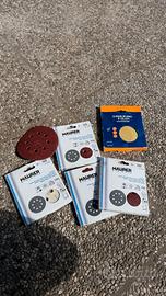 Set 6 dischi abrasivi velcrati Ø125 mm assortiti